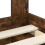 Berkfield Bed Frame with Headboard Smoked Oak 90 x 200 cm Solid Pine Wood 6