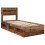 Berkfield Bed Frame with Headboard Old Wood 75 x 190 cm Solid Pine Wood 4
