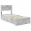 Berkfield Bed Frame Concrete Grey and Silver 75 x 190 cm Engineered Wood 4