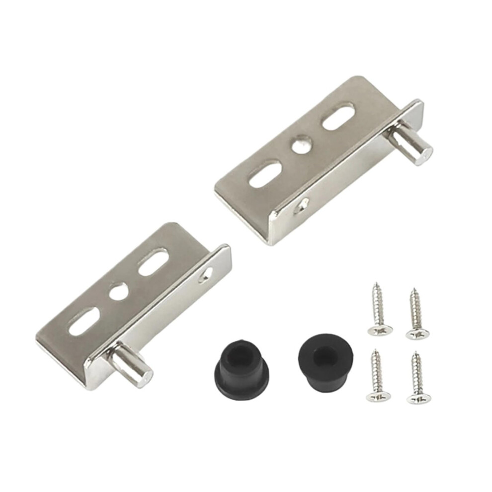 Heavy Duty Right Angle Pivot Door Hinge Silver 2Pcs Â Smooth Quiet Operation, Concealed Cabinet Design 9351714801089