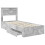 Berkfield Bed Frame Concrete Grey and Silver 75 x 190 cm Engineered Wood 5