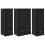Berkfield Highboard with Drawer 3 pcs Black Oak Engineered Wood 2