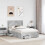Berkfield Bed Frame Concrete Grey 120 x 190 cm Engineered Wood 3