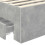 Berkfield Bed Frame Concrete Grey and Silver 75 x 190 cm Engineered Wood 6