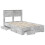 Berkfield Bed Frame Concrete Grey 120 x 190 cm Engineered Wood 5