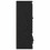 Berkfield Highboard with Drawer 3 pcs Black Oak Engineered Wood 6