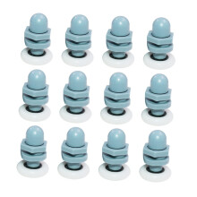 12pcs Shower Door Rollers Set Smooth Rolling Replacement Kit for Glass Sliding Door