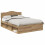 Berkfield Bed Frame Artisian Oak 150 x 200 cm Solid Pine Wood 2