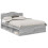 Berkfield Bed Frame Grey Sonoma 140 x 190 cm Solid Pine Wood 2