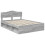 Berkfield Bed Frame Grey Sonoma 140 x 190 cm Solid Pine Wood 4