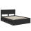 Berkfield Bed Frame with Headboard Black 135 x 190 cm Solid Pine Wood 4