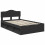 Berkfield Bed Frame with Headboard Black 120 x 200 cm Solid Pine Wood 4