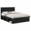 Berkfield Bed Frame with Headboard Black 140 x 190 cm Solid Pine Wood 2