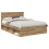 Berkfield Bed Frame Artisian Oak 135 x 190 cm Solid Pine Wood 2