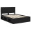 Berkfield Bed Frame with Headboard Black 140 x 190 cm Solid Pine Wood 3