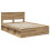 Berkfield Bed Frame Artisian Oak 135 x 190 cm Solid Pine Wood 4