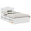 Berkfield Bed Frame with Headboard White 120 x 190 cm Solid Pine Wood 2