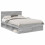 Berkfield Bed Frame Grey Sonoma 135 x 190 cm Solid Pine Wood 2