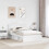 Berkfield Bed Frame with Headboard White 120 x 190 cm Solid Pine Wood 3