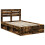 Berkfield Bed Frame Smoked Oak 135 x 190 cm Solid Pine Wood 4