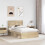 Berkfield Bed Frame with Headboard Sonoma 120 x 190 cm Solid Pine Wood 3