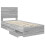 Berkfield Bed Frame with Drawer Grey Sonoma 90 x 190 cm Engineer Wood 5