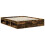 Berkfield Bed Frame Smoked Oak 160 x 200 cm Solid Pine Wood 5