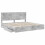 Berkfield Storage Bed Concrete Grey 200 x 200 cm Engineered Wood 5