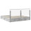 Berkfield Storage Bed Concrete Grey 200 x 200 cm Engineered Wood 6