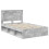 Berkfield Bed Frame Concerte Grey 135 x 190 cm Solid Pine Wood 4
