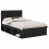 Berkfield Bed Frame with Headboard Black 135 x 190 cm Solid Pine Wood 2
