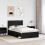 Berkfield Bed Frame with Headboard Black 135 x 190 cm Solid Pine Wood 3
