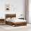 Berkfield Bed Frame with Headboard Old Wood 120 x 190 cm Solid Pine Wood 3