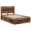 Berkfield Bed Frame with Headboard Old Wood 120 x 190 cm Solid Pine Wood 4