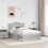Berkfield Bed Frame Grey Sonoma 120 x 190 cm Solid Pine Wood 3