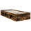 Berkfield Bed Frame with Headboard Smoked Oak 90 x 190 cm Solid Pine Wood 5