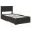 Berkfield Bed Frame Black and Silver 100 x 200 cm Engineered Wood 4
