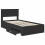Berkfield Bed Frame Black and Silver 100 x 200 cm Engineered Wood 5