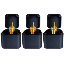 3 Pack Prank Gift Box Middle Finger Pop Up Gag Gifts Funny Reusable Joke Surprise for Friends