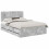 Berkfield Bed Frame with Drawer Concrete Grey 160 x 200 cm Engineer Wood 2