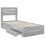 Berkfield Bed Frame Grey Sonoma and Silver 75 x 190 cm Engineered Wood 5
