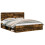 Berkfield Bed Frame Smoked Oak 180 x 200 cm Solid Pine Wood 2