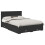 Berkfield Bed Frame with Headboard Black 135 x 190 cm Engineered Wood 2