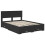 Berkfield Bed Frame with Headboard Black 135 x 190 cm Engineered Wood 4