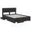Berkfield Bed Frame with Headboard Black 135 x 190 cm Engineered Wood 5