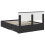 Berkfield Bed Frame with Headboard Black 135 x 190 cm Engineered Wood 6