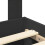Berkfield Bed Frame with Headboard Black 135 x 190 cm Engineered Wood 7