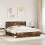 Berkfield Bed Frame Smoked Oak 180 x 200 cm Solid Pine Wood 3