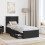 Berkfield Bed Frame Black and Silver 75 x 190 cm Engineered Wood 3
