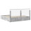 Berkfield Bed Frame Concrete Grey 180 x 200 cm Engineered Wood 6